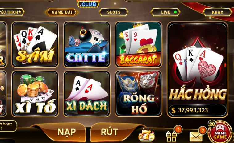 Đa Dạng Các Tựa Game Tại Sảnh Game Bài HitClub Đỉnh Cao Cho Mọi Game Thủ