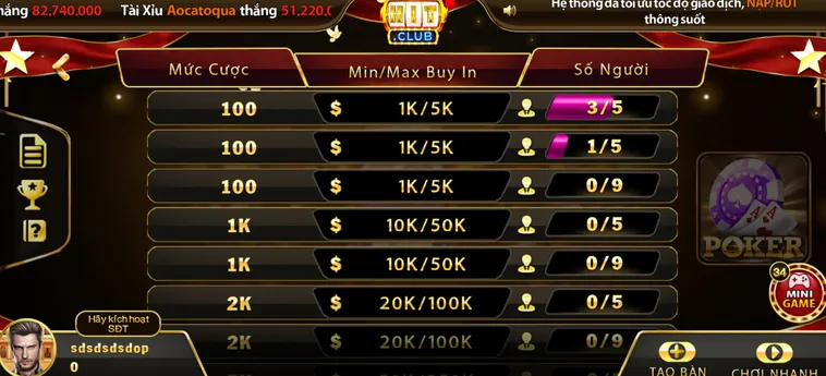 Poker Tại HitClub Nền Tảng Cá Cược Đỉnh Cao Cho Những Tín Đồ Đam Mê