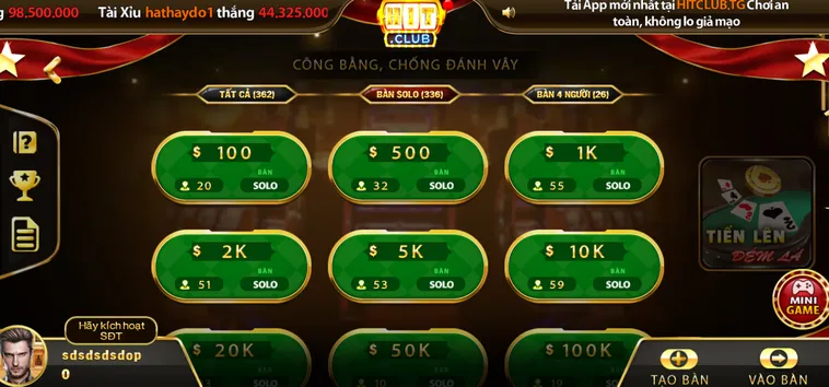Chinh Phục Đỉnh Cao Tiến Lên Đếm Lá Tại HitClub Đẳng Cấp Nhất