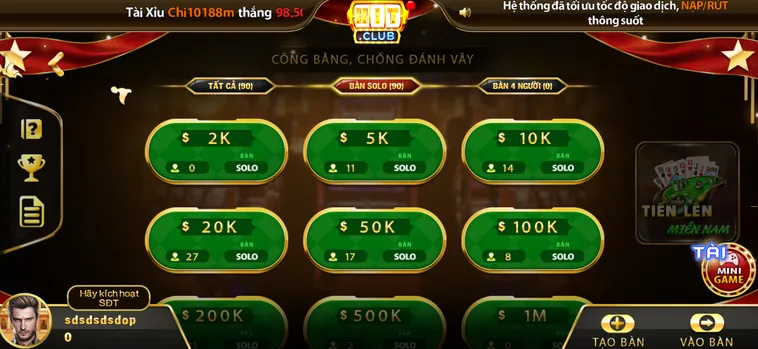 Chinh Phục Đỉnh Cao Tiến Lên Miền Nam Tại HitClub Đẳng Cấp Nhất
