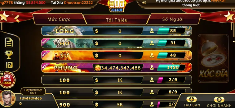 Đẳng Cấp Casino Xóc Đĩa Tại HitClub Sân Chơi Uy Tín Bậc Nhất Hiện Nay