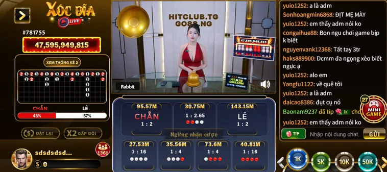 Siêu Phẩm Xóc Đĩa Livestream Tại HitClub Đẳng Cấp Với Tỷ Lệ Thắng Khủng